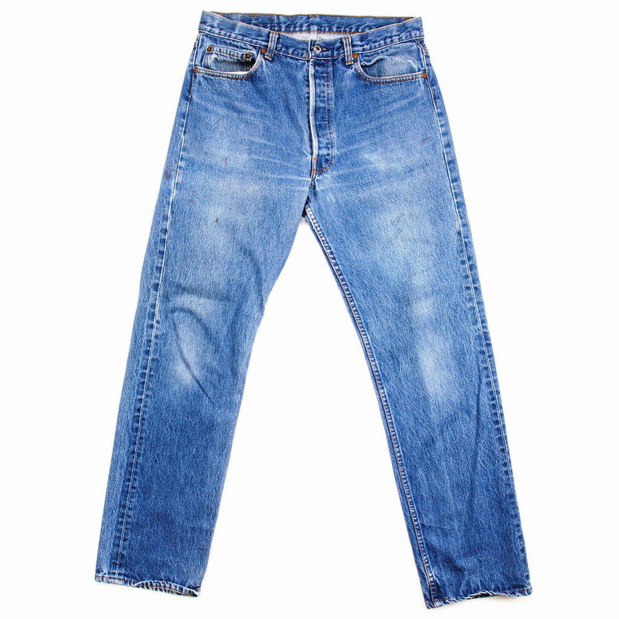 VINTAGE LEVIS 501 JEANS SIZE W33 L31 MADE IN USA Sporty Look