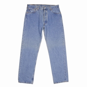 Clean Outfit VINTAGE DEADSTOCK PRESHRUNK LEVIS 501 JEANS INDIGO 1990S SIZE W36 L32 MADE IN USA