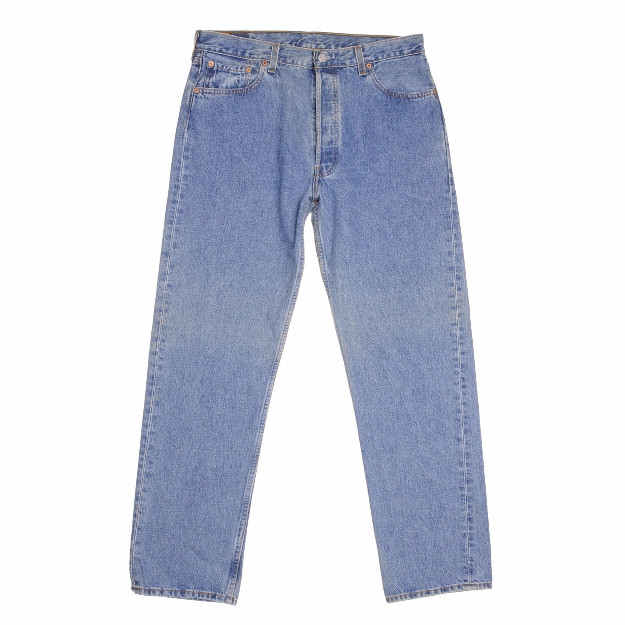 VINTAGE DEADSTOCK PRESHRUNK LEVIS 501 JEANS INDIGO 1990S SIZE W36 L32 MADE IN USA Active Fit