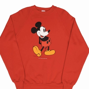 product neutral versatility VINTAGE DISNEY MICKEY MOUSE RED SWEATSHIRT SIZE LARGE MADE IN USA 1980S