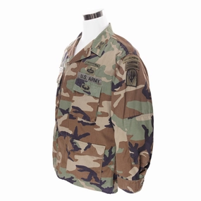 Envision VINTAGE US ARMY WOODLAND CAMO COMBAT JACKET PATCH SPECIAL FORCES 1996 LARGE