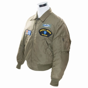 VINTAGE US ARMY FLIGHT JACKET NOMEX PATCH LARGE REGULAR 1970S Chic Hoodie High End