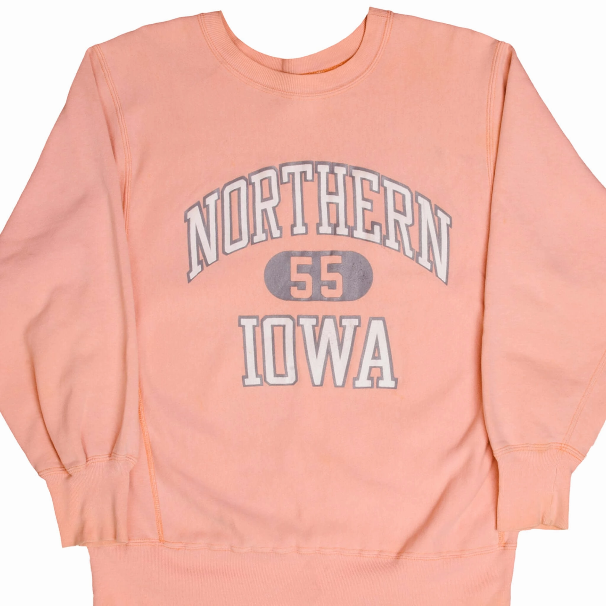 Patchwork VINTAGE REVERSE WEAVE CHAMPION IOWA UNIVERSITY SWEATSHIRT 1980S LARGE MADE USA