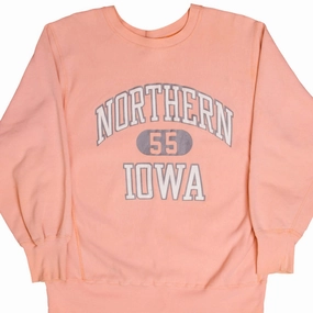 Patchwork VINTAGE REVERSE WEAVE CHAMPION IOWA UNIVERSITY SWEATSHIRT 1980S LARGE MADE USA