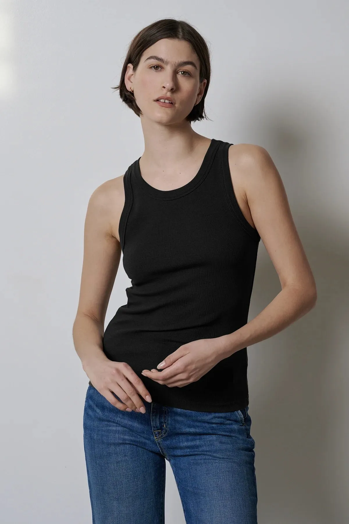 Cruz Tank Top Subtle Logo Placement Lightweight Layer