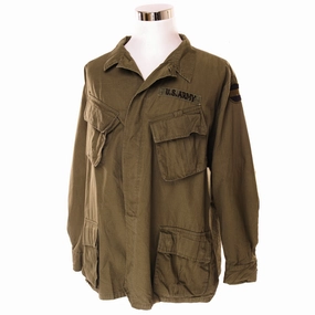 VINTAGE US ARMY TROPICAL COMBAT JACKET 5TH PATTERN 1969 VIETNAM WAR SIZE XL REGULAR PATCHED Romance