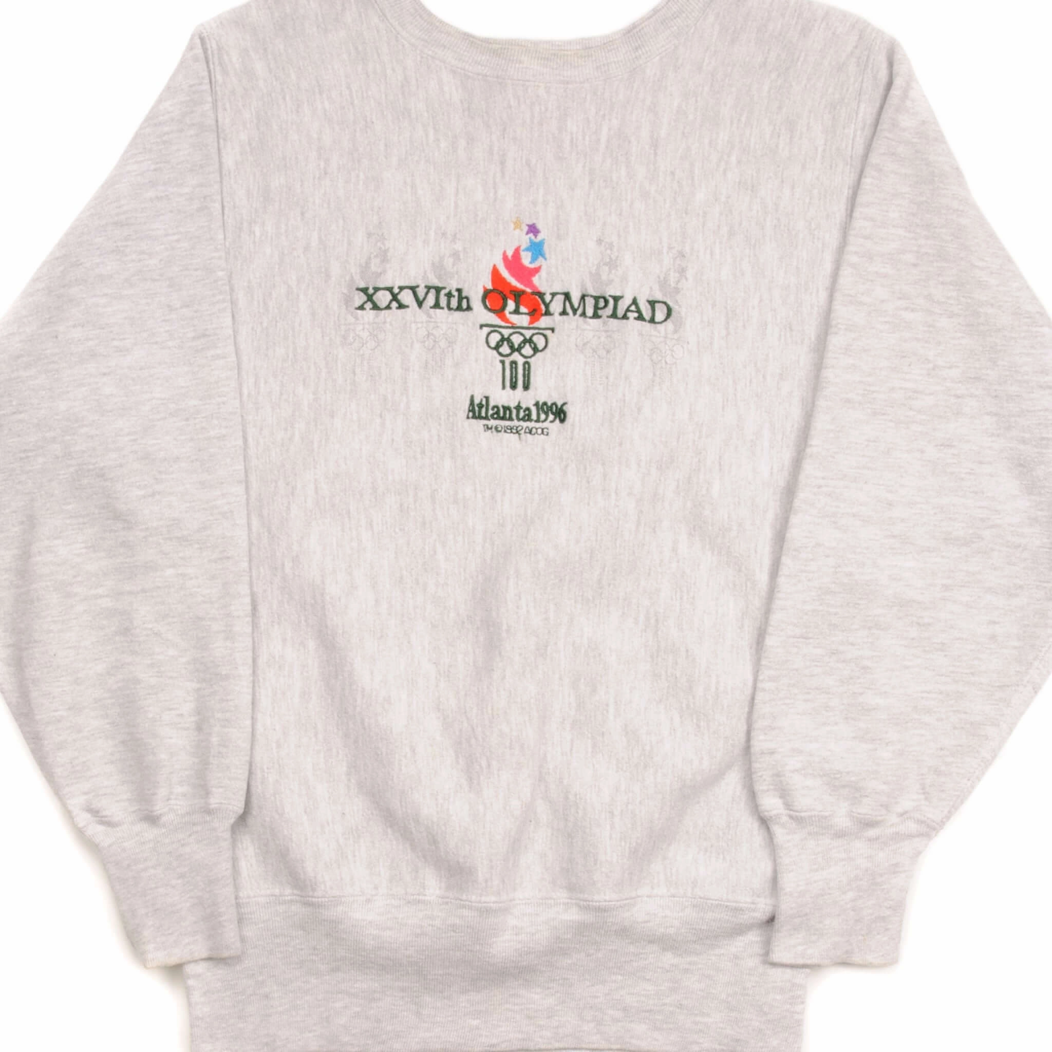 product social responsibility VINTAGE CHAMPION REVERSE WEAVE OLYMPIC GAMES 1996 SWEATSHIRT MEDIUM MADE USA