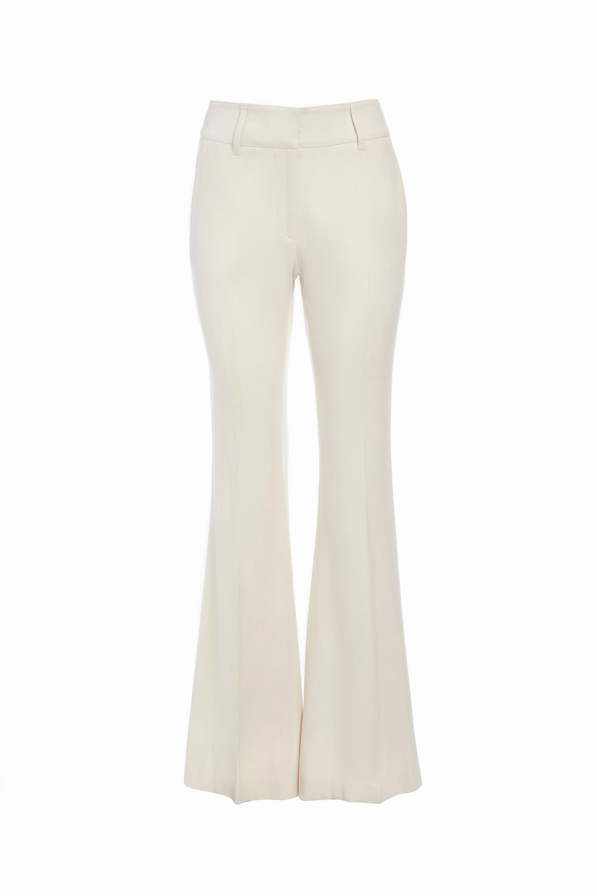 Rhein Pant in Ivory Hemp Cotton No Iron AdjustableWaistband