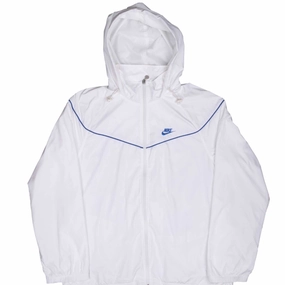 Danger VINTAGE NIKE CLASSIC SWOOSH WHITE WINDBREAKER JACKET 2000S LARGE