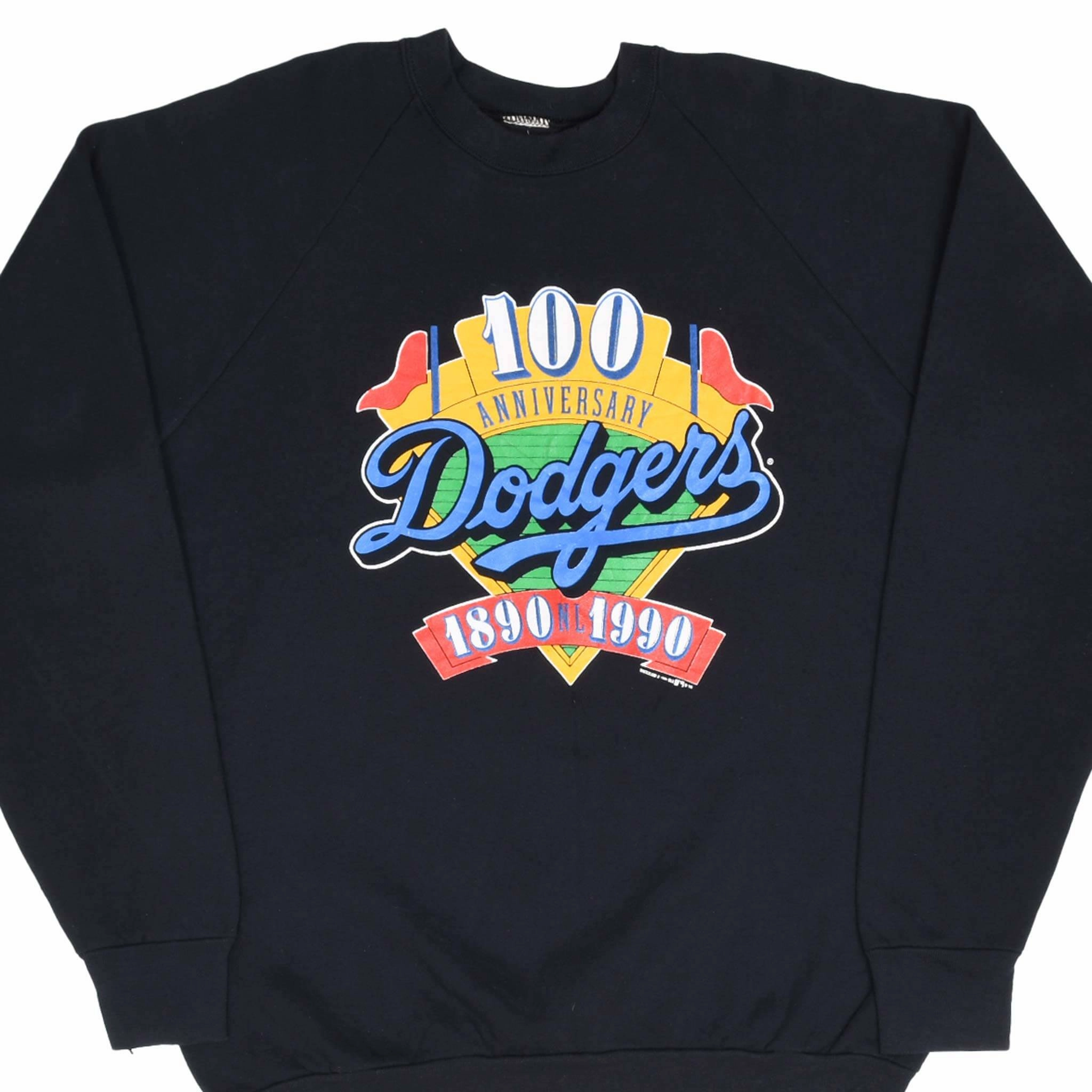 Street Apparel VINTAGE MLB LOS ANGELES DODGERS 100TH ANNIVERSARY 1990 SWEATSHIRT XL MADE IN USA