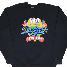 Street Apparel VINTAGE MLB LOS ANGELES DODGERS 100TH ANNIVERSARY 1990 SWEATSHIRT XL MADE IN USA