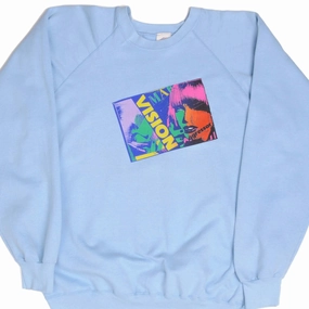 product exchange policy Running Top VINTAGE VISION STREETWEAR SKATE 80S SWEATSHIRT SIZE XL MADE IN USA