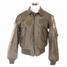 Rollaway Collar Feature VINTAGE US AIR FORCE CWU 45/P 45P WINTER FLIGHT JACKET 2000 SIZE MEDIUM