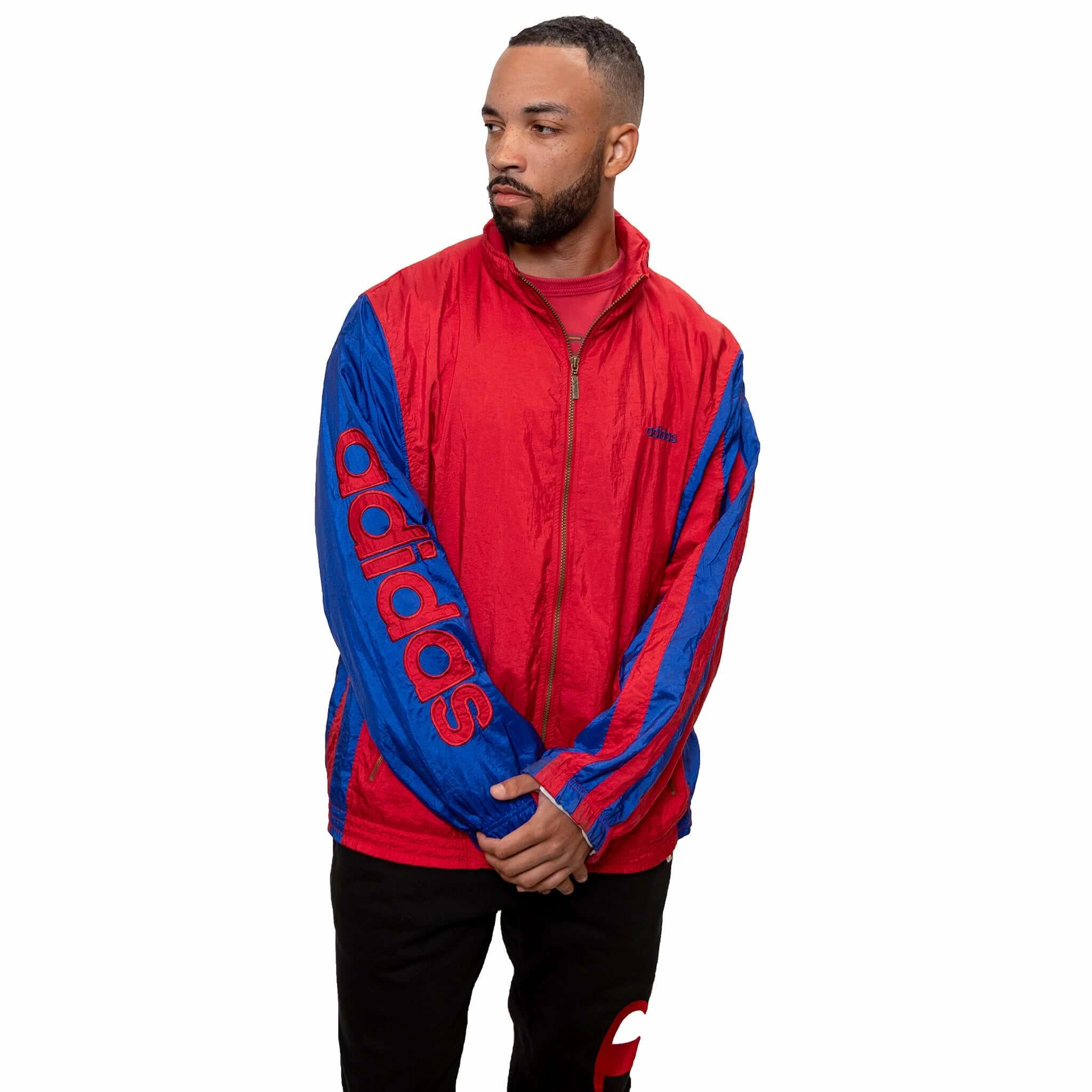 Sympathy VINTAGE ADIDAS WINDBREAKER NYLON JACKET SIZE XL 1990s