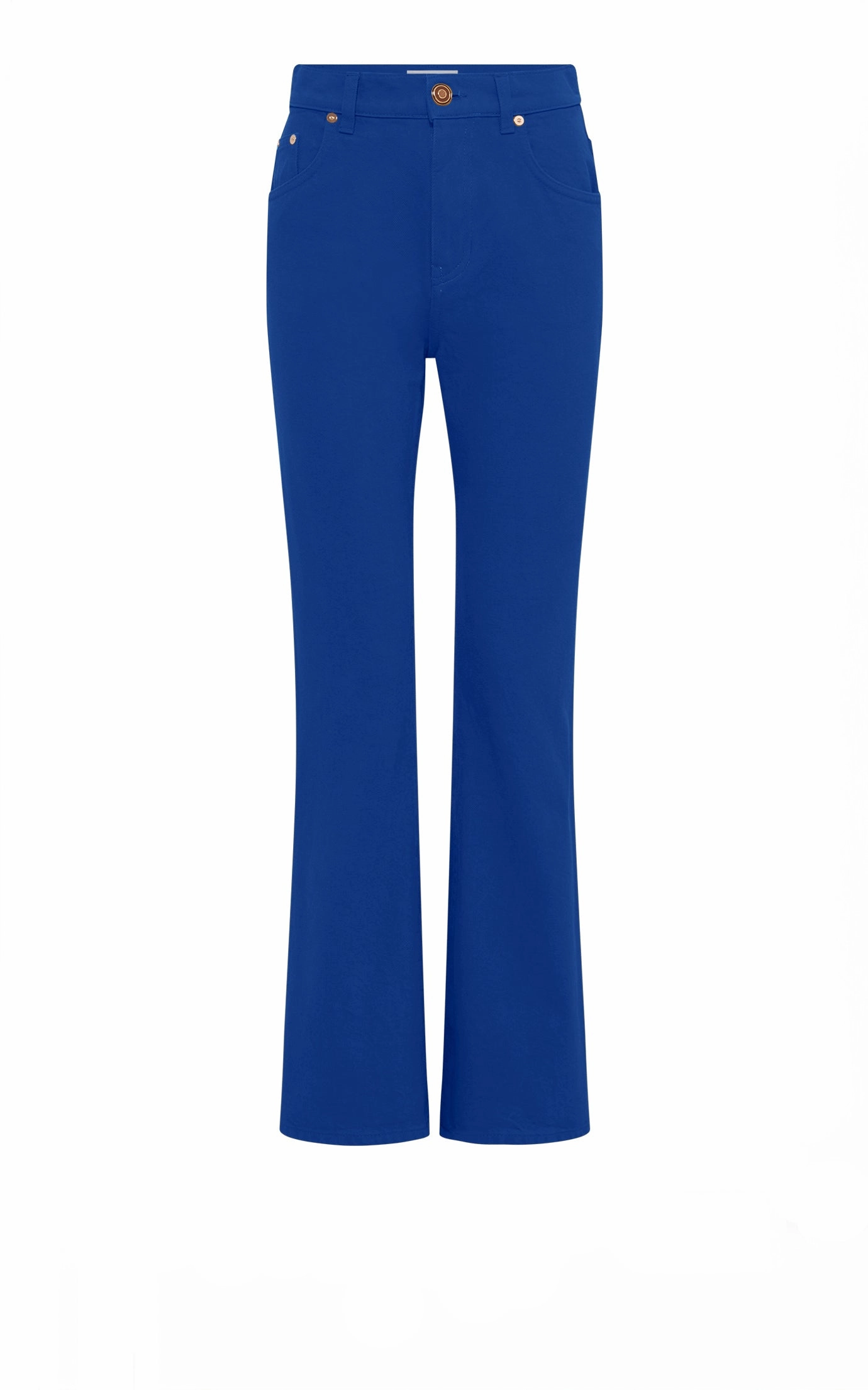 Ezra Bootcut Cropped Jean in Cobalt Recycled Cotton Denim QuickDryTech