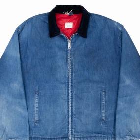 VINTAGE BIG MAC SANFORIZED DENIM CHORE WORK JACKET 1960S 2XL MADE USA Recycled Polyester