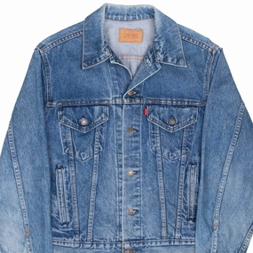 Award Thrive VINTAGE LEVIS TYPE 3 DENIM JACKET 4 POCKETS 70506 1980S SIZE 44 MADE IN USA