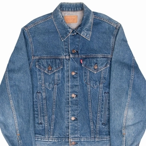 beachgoer VINTAGE LEVIS TYPE 3 DENIM JACKET 4 POCKETS 71506 1980S SIZE 42L MADE IN USA