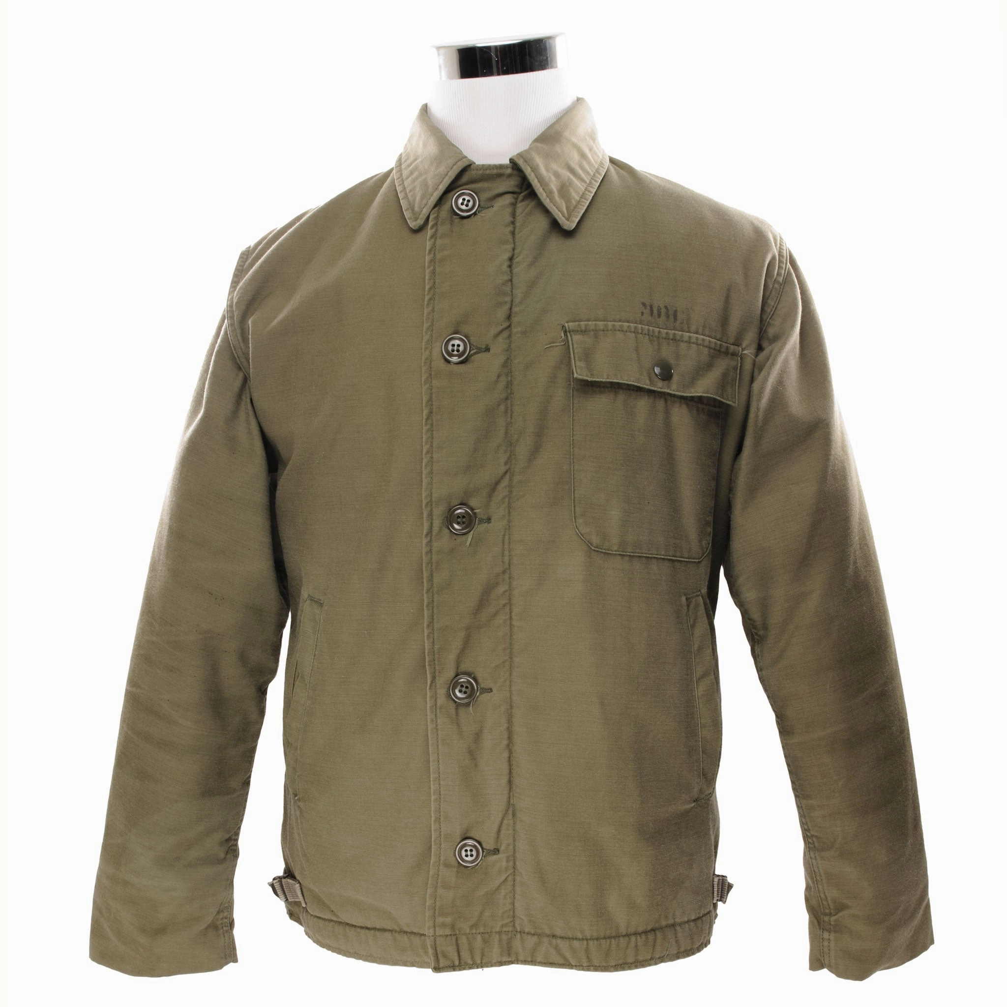 Hold Comfort Focused Design VINTAGE USN US NAVY A2 DECK JACKET COLD WEATHER USS WISCONSIN 1985 SIZE MEDIUM