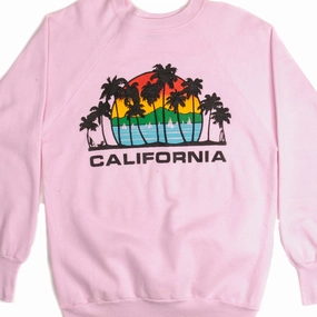 VINTAGE CALIFORNIA SWEATSHIRT SIZE LARGE MADE IN USA 1980s anti static coating