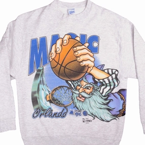 Core Active VINTAGE NBA ORLANDO MAGIC ALL OVER PRINT SWEATSHIRT 90S SIZE LARGE MADE IN USA