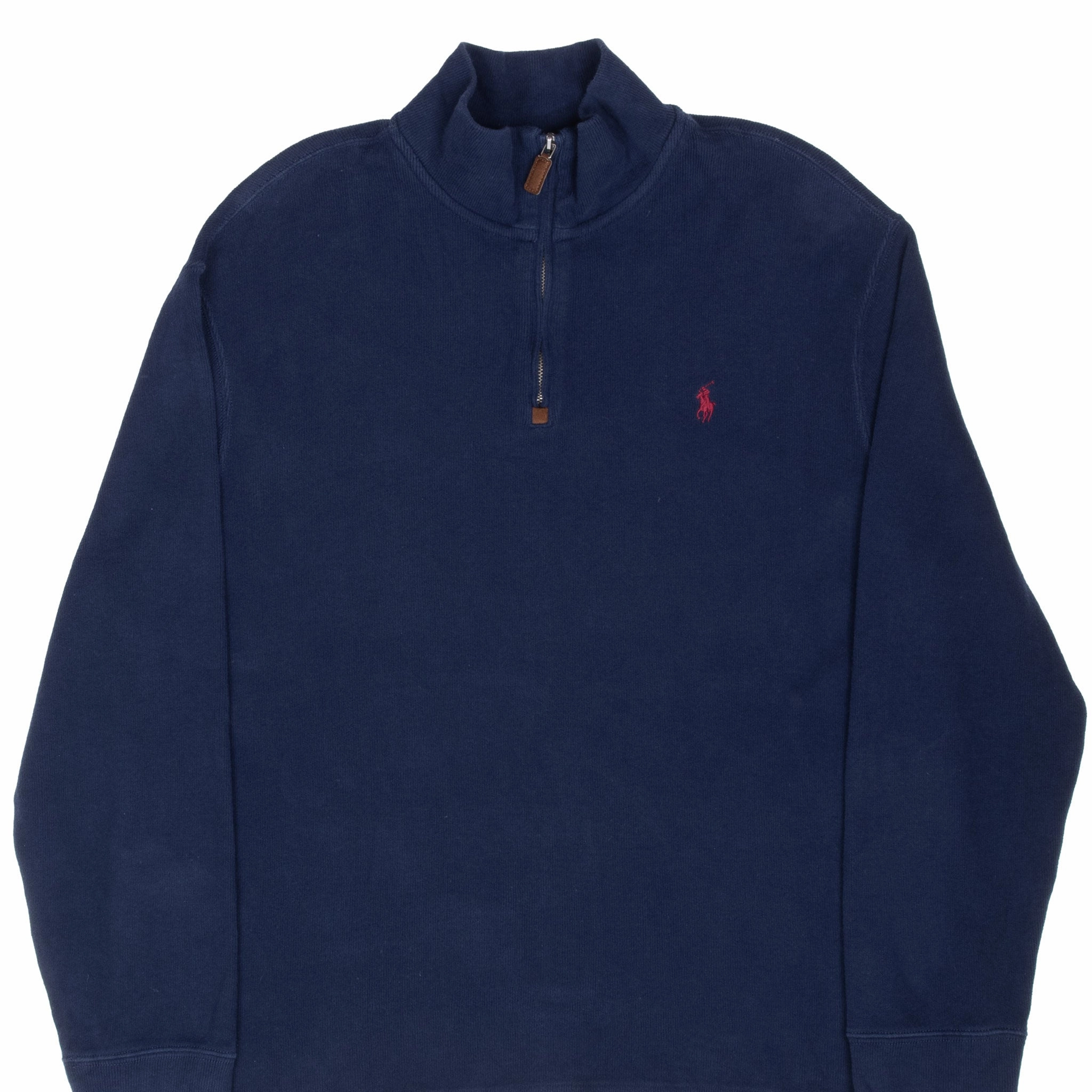 Essentials Wear Graduation wear VINTAGE POLO RALPH LAUREN NAVY BLUE QUARTER 1/4 ZIP SWEATER 1990S XL