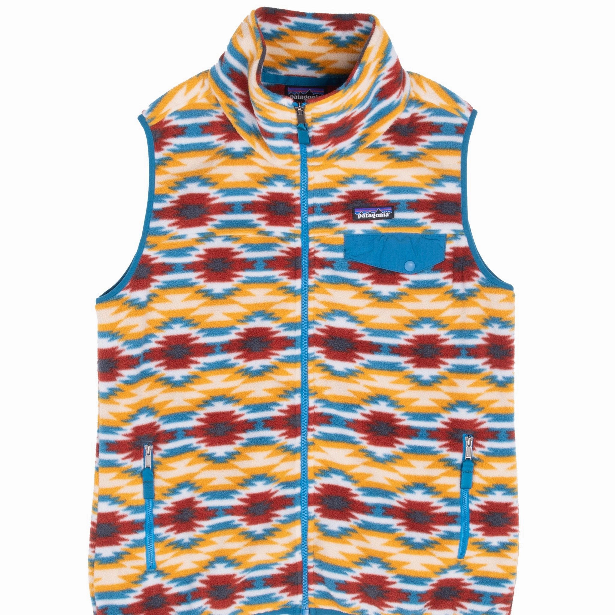 VINTAGE PATAGONIA SYNCHILLA AZTEC FLEECE VEST JACKET 2000S SIZE LARGE WOMEN fall season