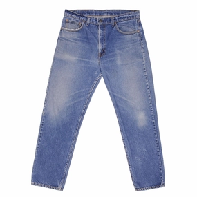 VINTAGE LEVIS 505 INDIGO JEANS 1980S SIZE L35 W30 MADE IN USA Clean Piece