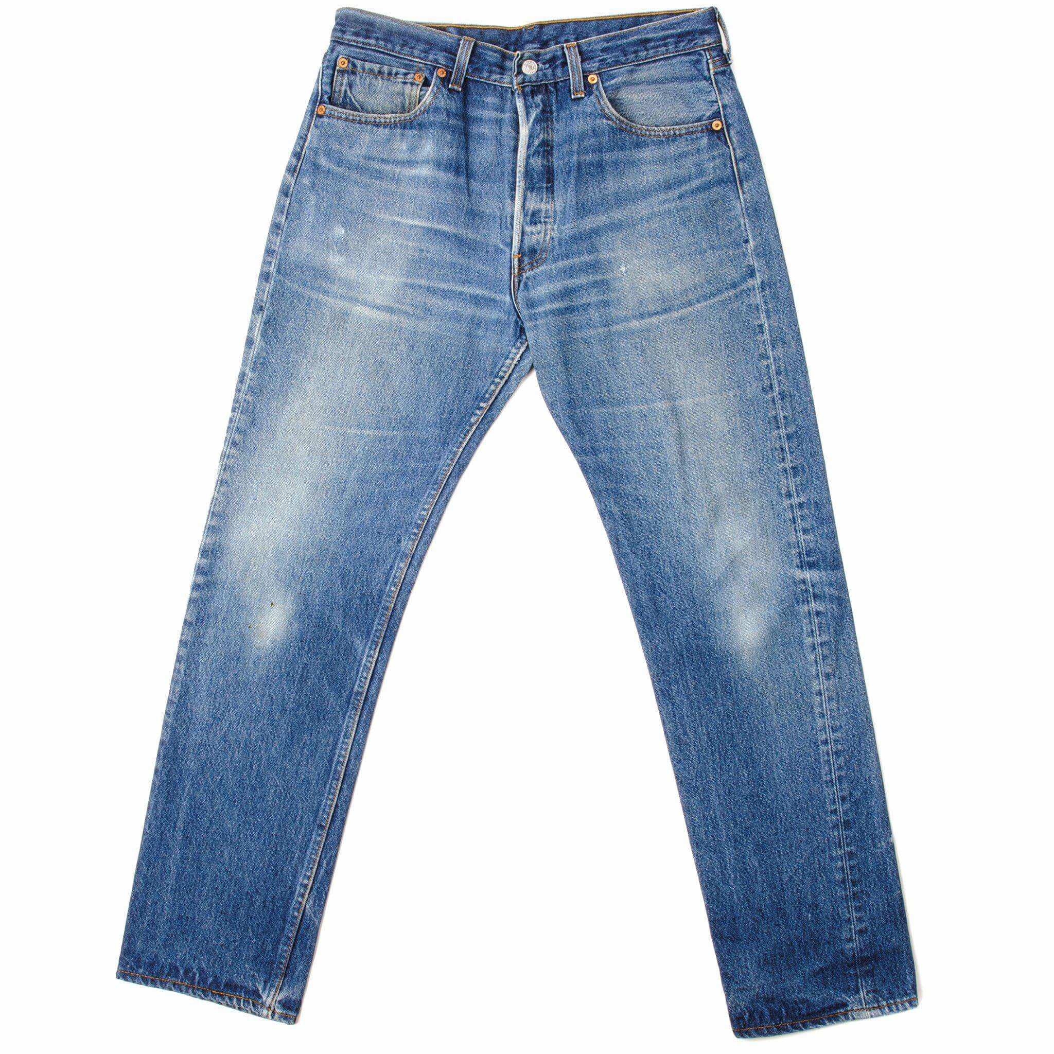 VINTAGE LEVIS 501 JEANS INDIGO 1990'S SIZE W32 L30 MADE IN USA All Season Fit