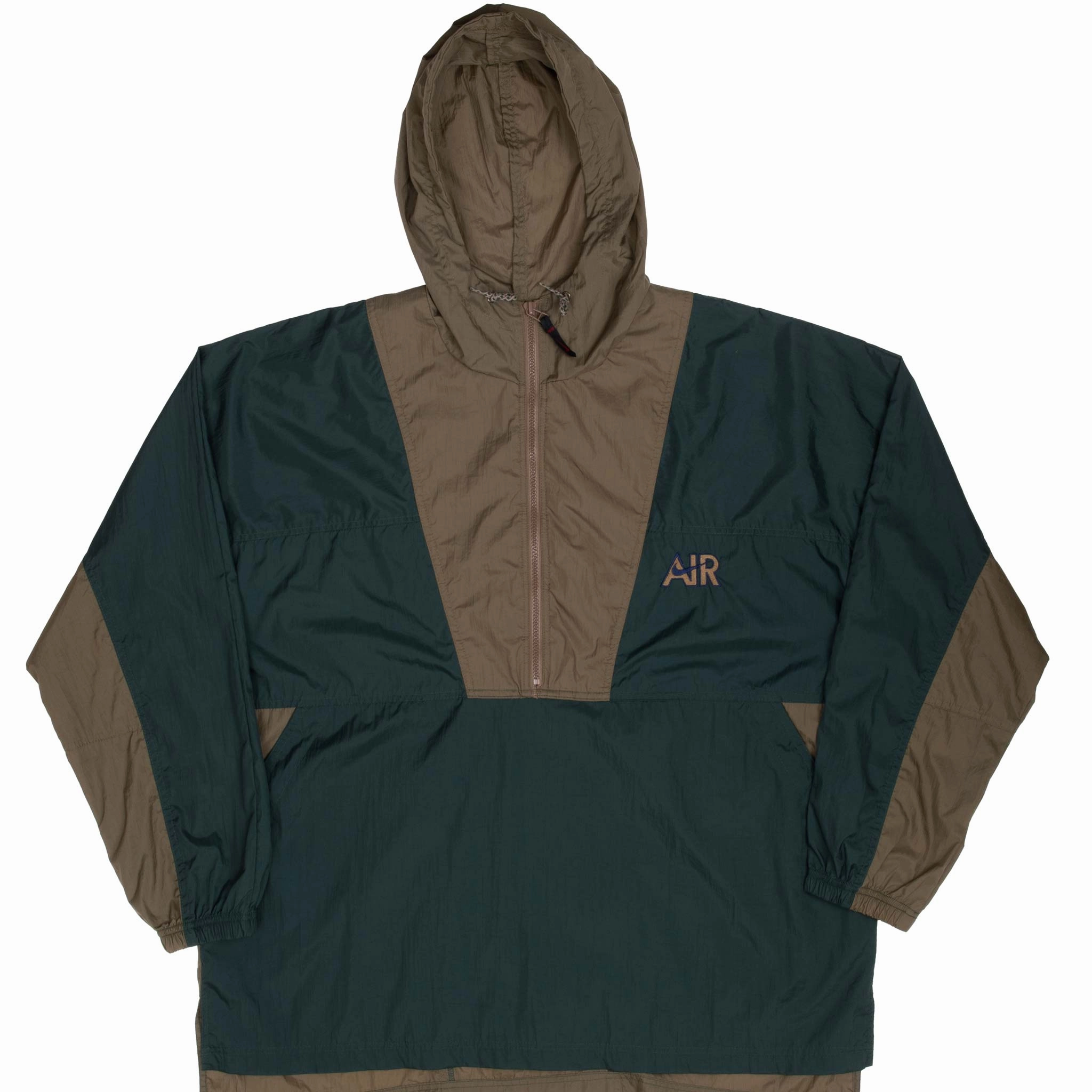 Versatile Shell VINTAGE NIKE AIR PINE GREEN PULLOVER WINDBREAKER JACKET 1990S SIZE LARGE