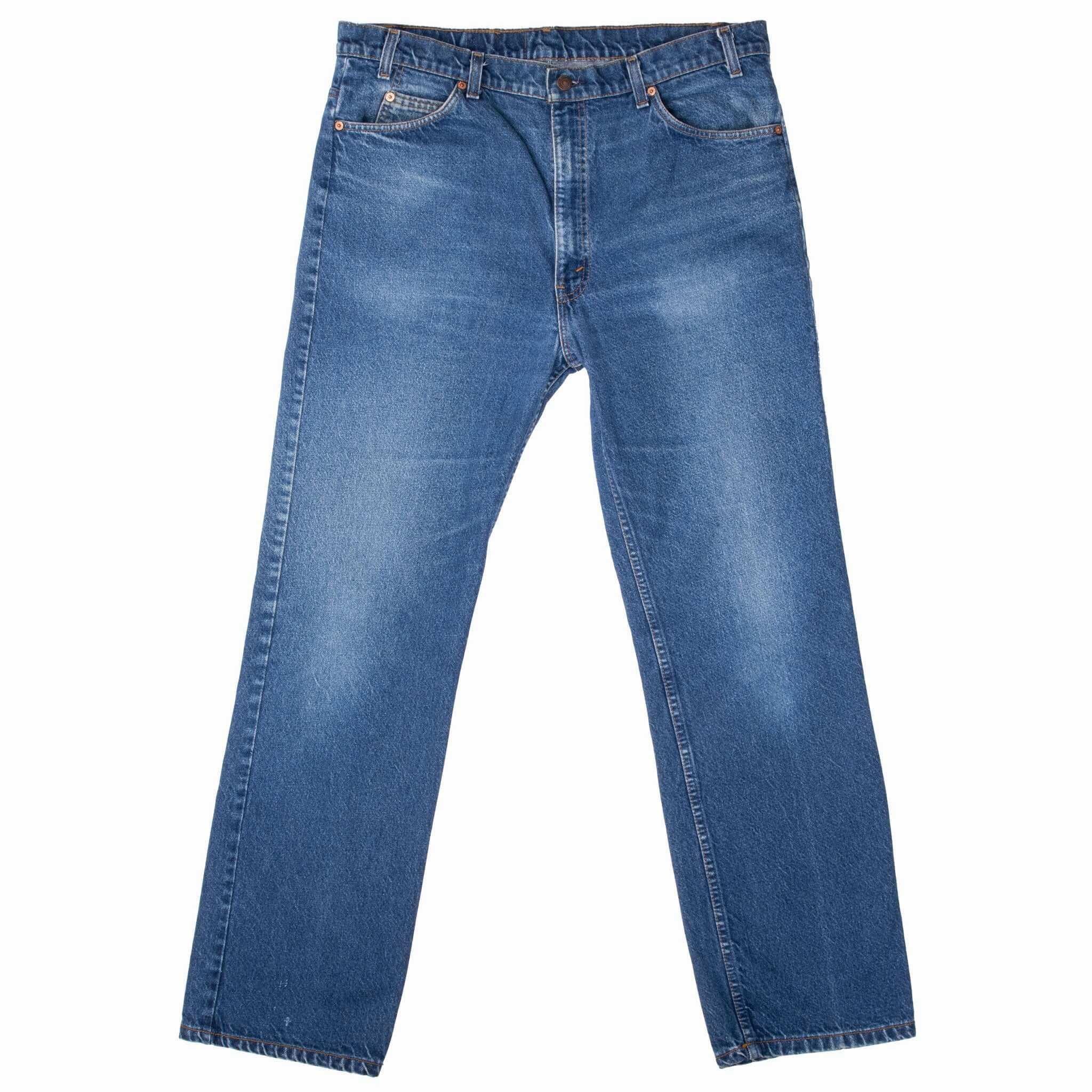 Sunny Vibes Vibrant Relaxed Style VINTAGE LEVIS 517 ORANGE TAB INDIGO JEANS 1980S 38X32 MADE IN USA