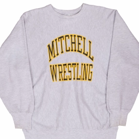Personalized VINTAGE MITCHELL WRESTLING CHAMPION REVERSE WEAVE SWEATSHIRT 1990S 2XL MADE USA