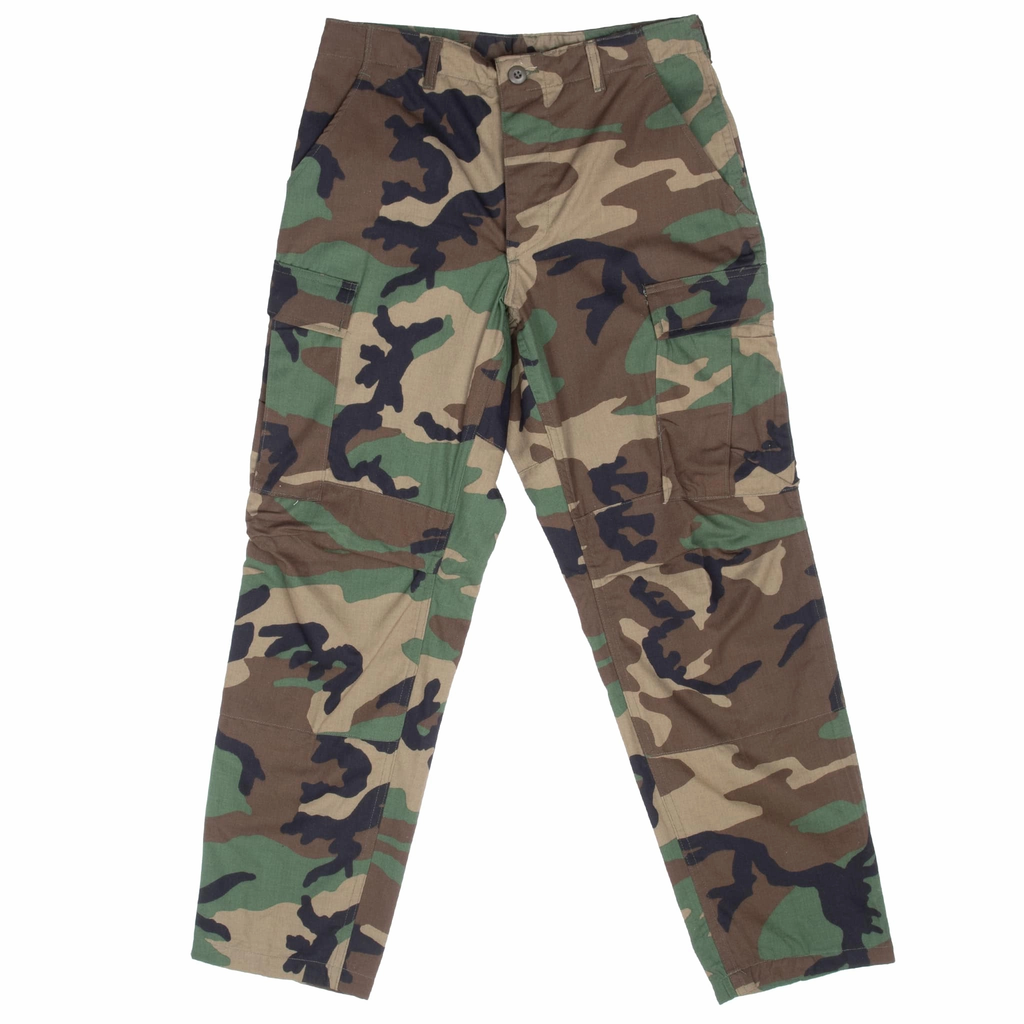 VINTAGE US ARMY WOODLAND CAMO COMBAT TROUSERS PANTS 1987 SMALL SHORT DEADSTOCK Timeless Comfort Wear Soft Performance