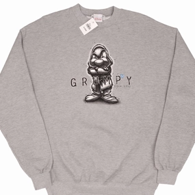 Casual Urban Style VINTAGE DISNEY GRUMPY SNOW WHITE SWEATSHIRT 1990S SIZE XL MADE IN USA DEADSTOCK