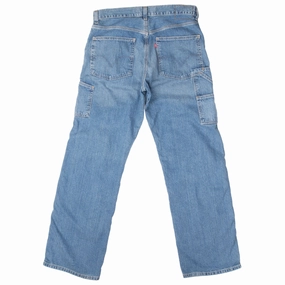 Weekend Wear Everyday Comfort Wear VINTAGE LEVIS LOOSE STRAIGHT BLUE DENIM CARPENTER JEANS 32X32