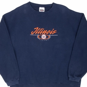 VINTAGE NBA ILLINOIS ILLINI SWEATSHIRT 1990S XL MADE IN USA product skiing suitable agility
