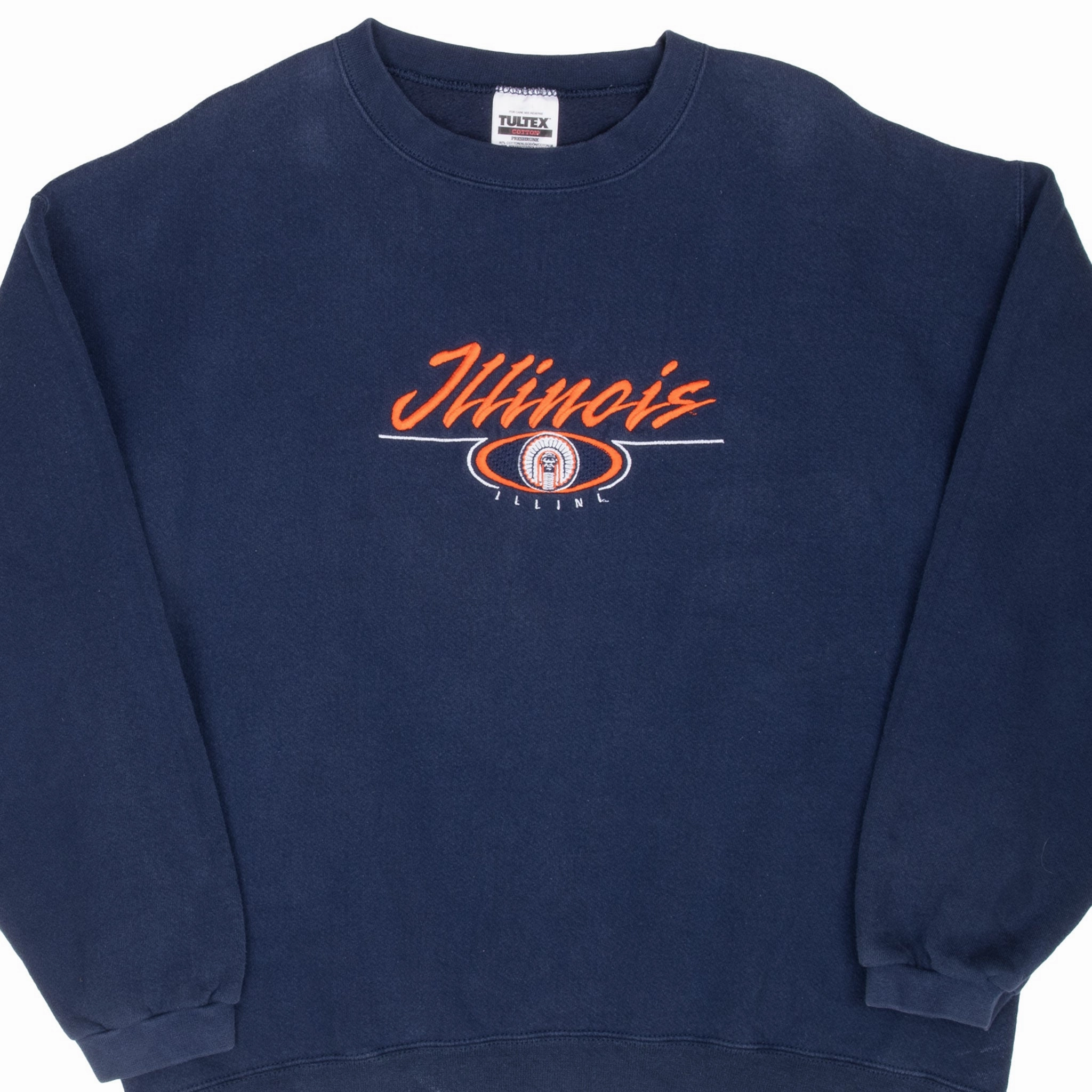 VINTAGE NBA ILLINOIS ILLINI SWEATSHIRT 1990S XL MADE IN USA product skiing suitable agility