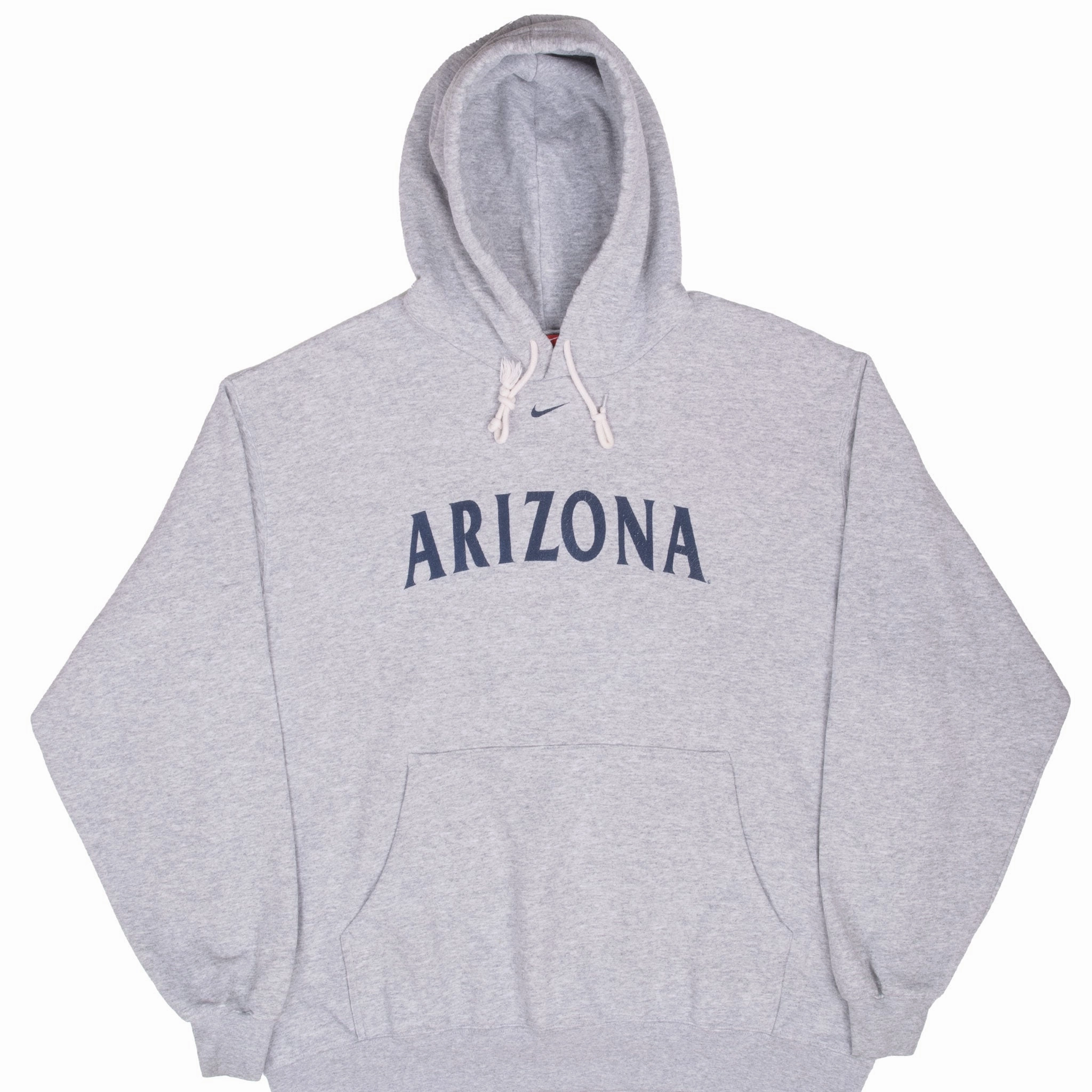 VINTAGE NIKE CENTER SWOOSH ARIZONA HOODIE SWEATSHIRT 1990S XL Logo Emblem Easy Layering