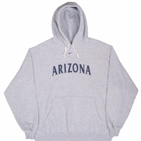 VINTAGE NIKE CENTER SWOOSH ARIZONA HOODIE SWEATSHIRT 1990S XL Logo Emblem Easy Layering