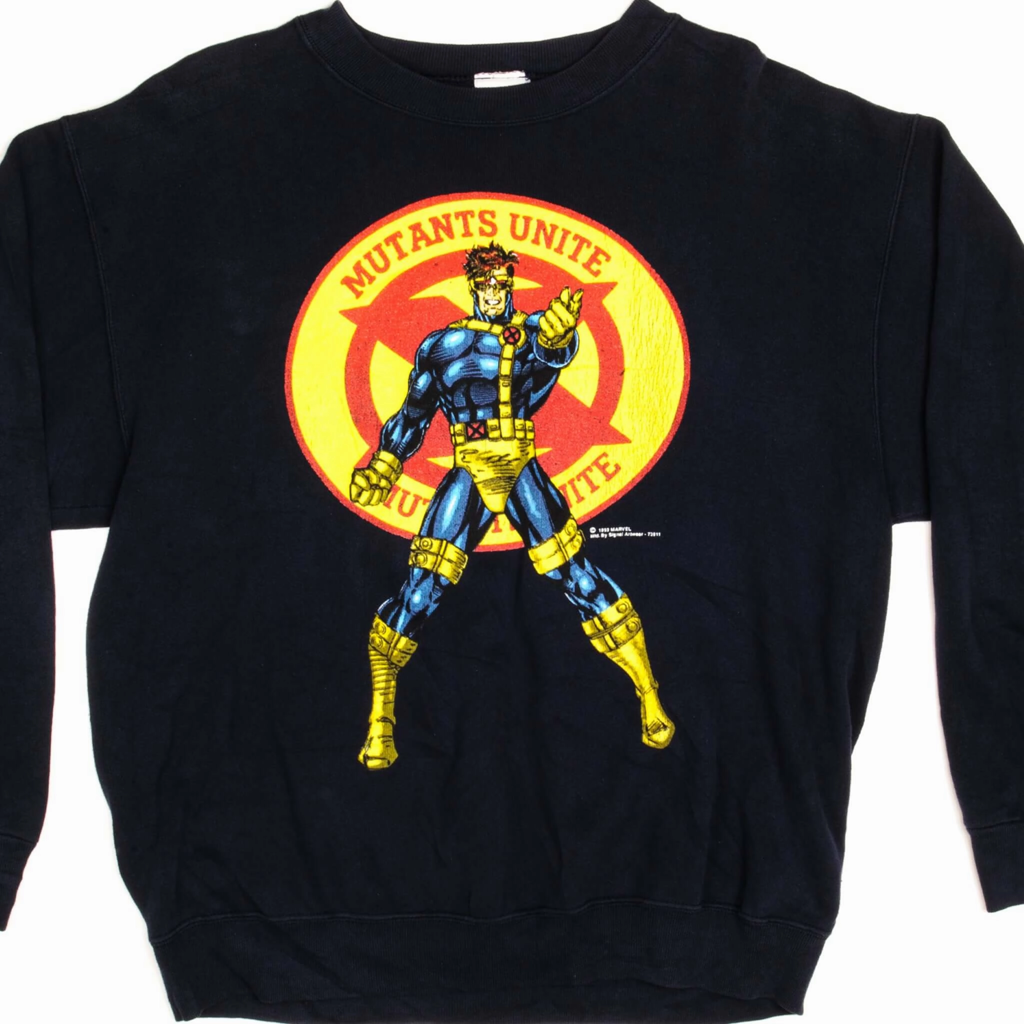 VINTAGE MARVEL CYCLOPS SWEATSHIRT MUTANT UNITE 1993 SIZE XL MADE IN USA Active Wear