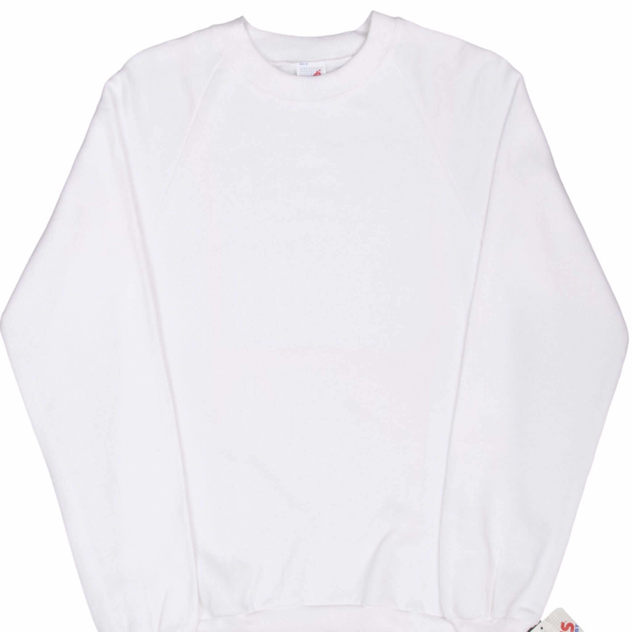 product formal casual harmony Street Essential VINTAGE JERZEES WHITE BLANK CREWNECK SWEATSHIRT 1990S SMALL MADE IN USA DEADSTOCK