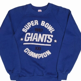 VINTAGE NFL NEW YORK GIANTS SWEATSHIRT 1987 SMALL MADE USA Outdoor Chic