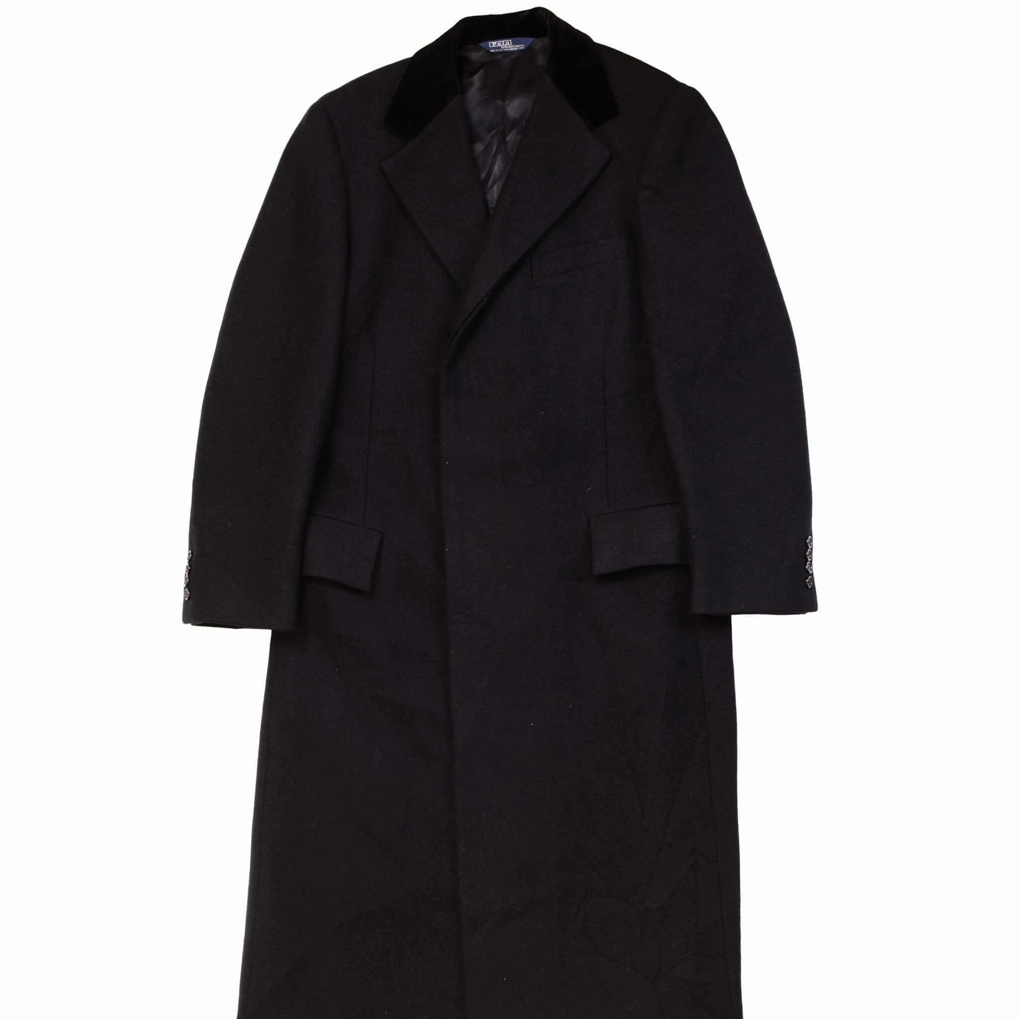 VINTAGE POLO RALPH LAUREN WOOL PEA COAT JACKET 1990S SIZE 42 MADE IN USA Debate suitable for land sports