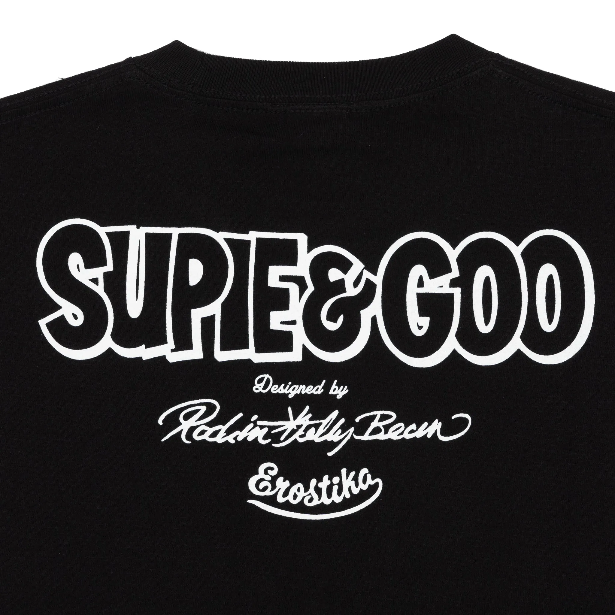 Light Style Trend Adventure of Supie & Goo T-shirt - Black