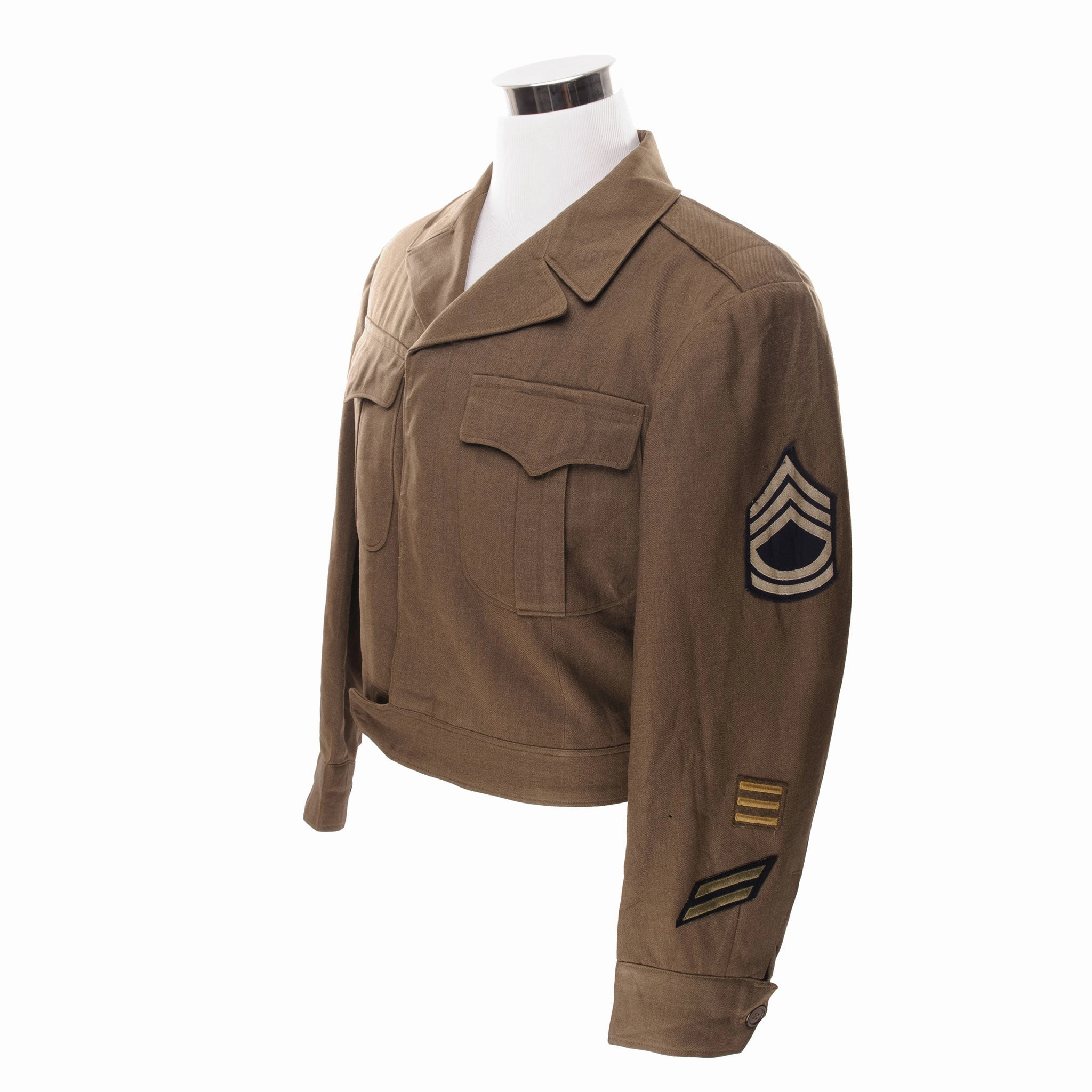 Street Wear VINTAGE US ARMY 1944 WW2 OFFICER DRESS IKE WOOL JACKET SIZE 40R