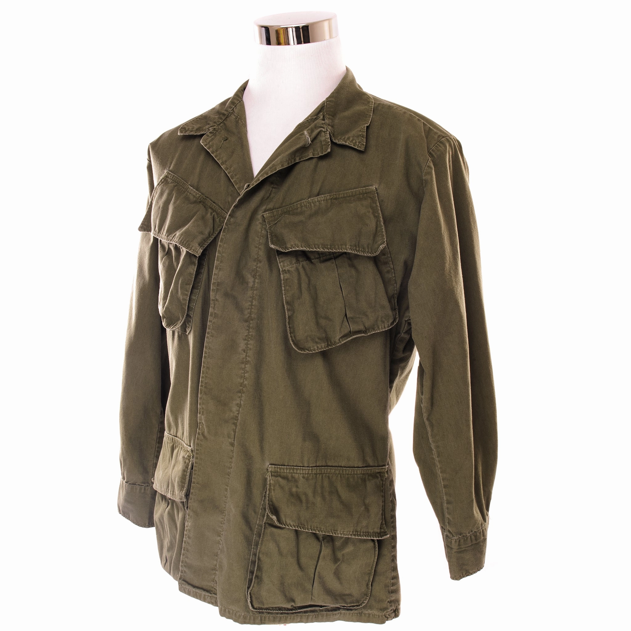 VINTAGE US ARMY TROPICAL COMBAT POPLIN JACKET 3TH PATTERN 1967 VIETNAM WAR SIZE  MEDIUM REGULAR Warm Gear Waterproof Wear