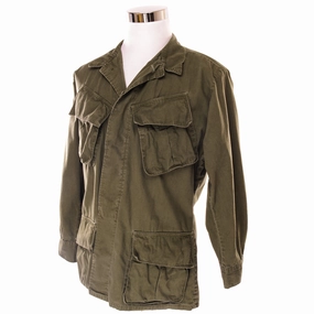 VINTAGE US ARMY TROPICAL COMBAT POPLIN JACKET 3TH PATTERN 1967 VIETNAM WAR SIZE  MEDIUM REGULAR Warm Gear Waterproof Wear