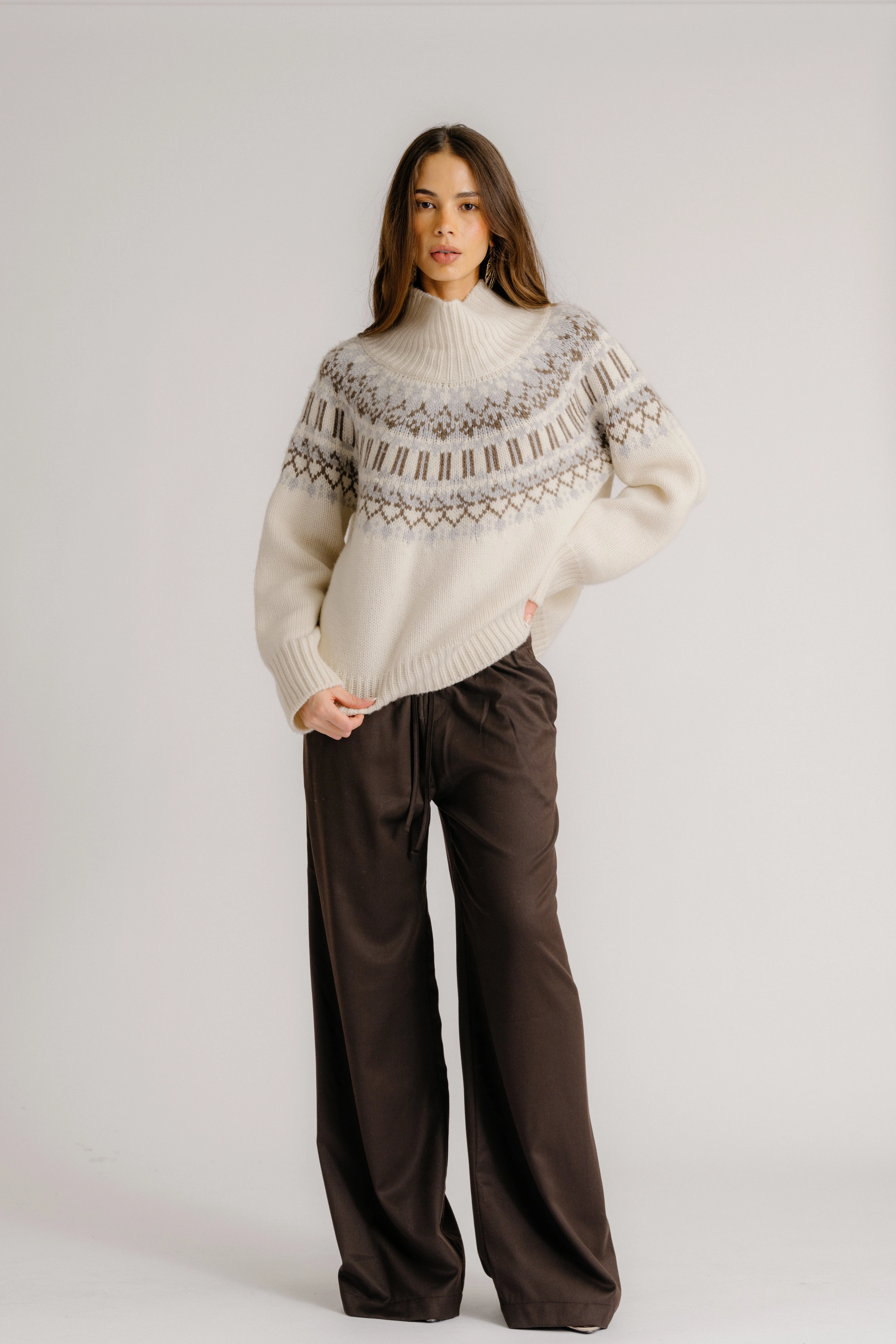 GEMMA PULL ON STRAIGHT LEG PANT | CHOCOLATE Non Binding Waist