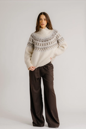 GEMMA PULL ON STRAIGHT LEG PANT | CHOCOLATE Non Binding Waist