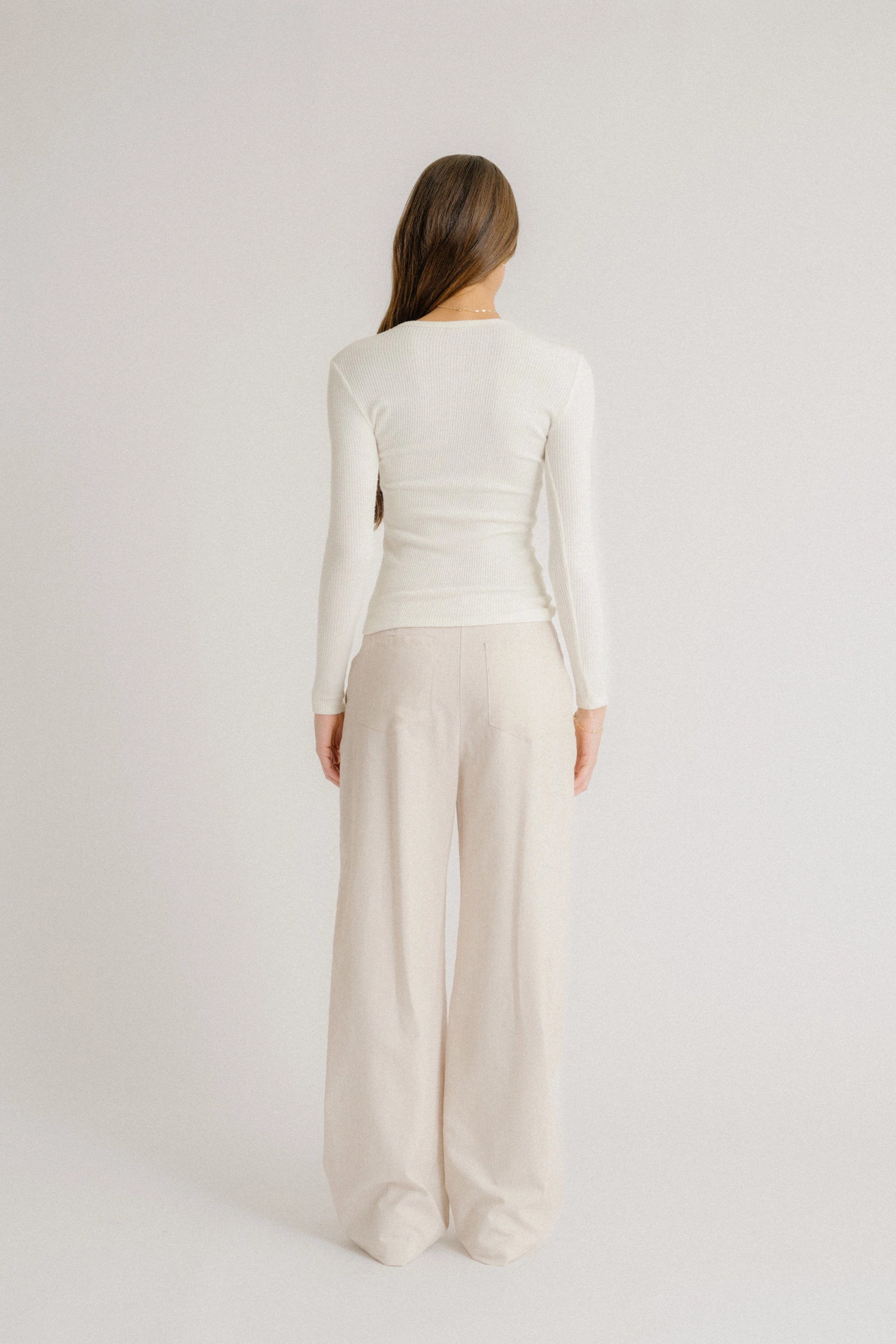 GEMMA PULL ON STRAIGHT LEG PANT | GARDENIA MULTI STRIPE Sleek Appearance